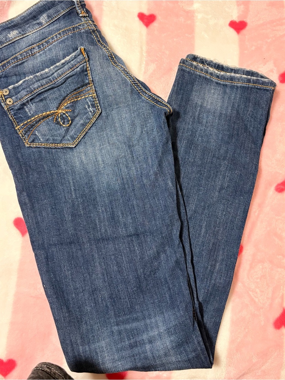Mavi Women's Straight Leg Jeans in Mid Blue